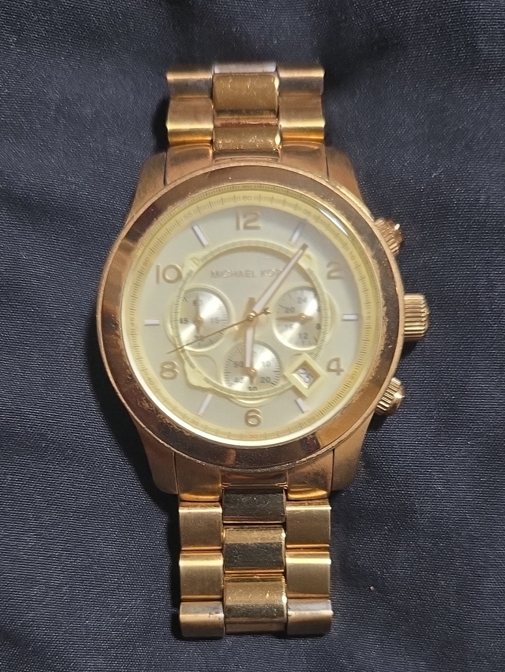 Michael Kors Men's Gold Chronograph Bracelet Watch